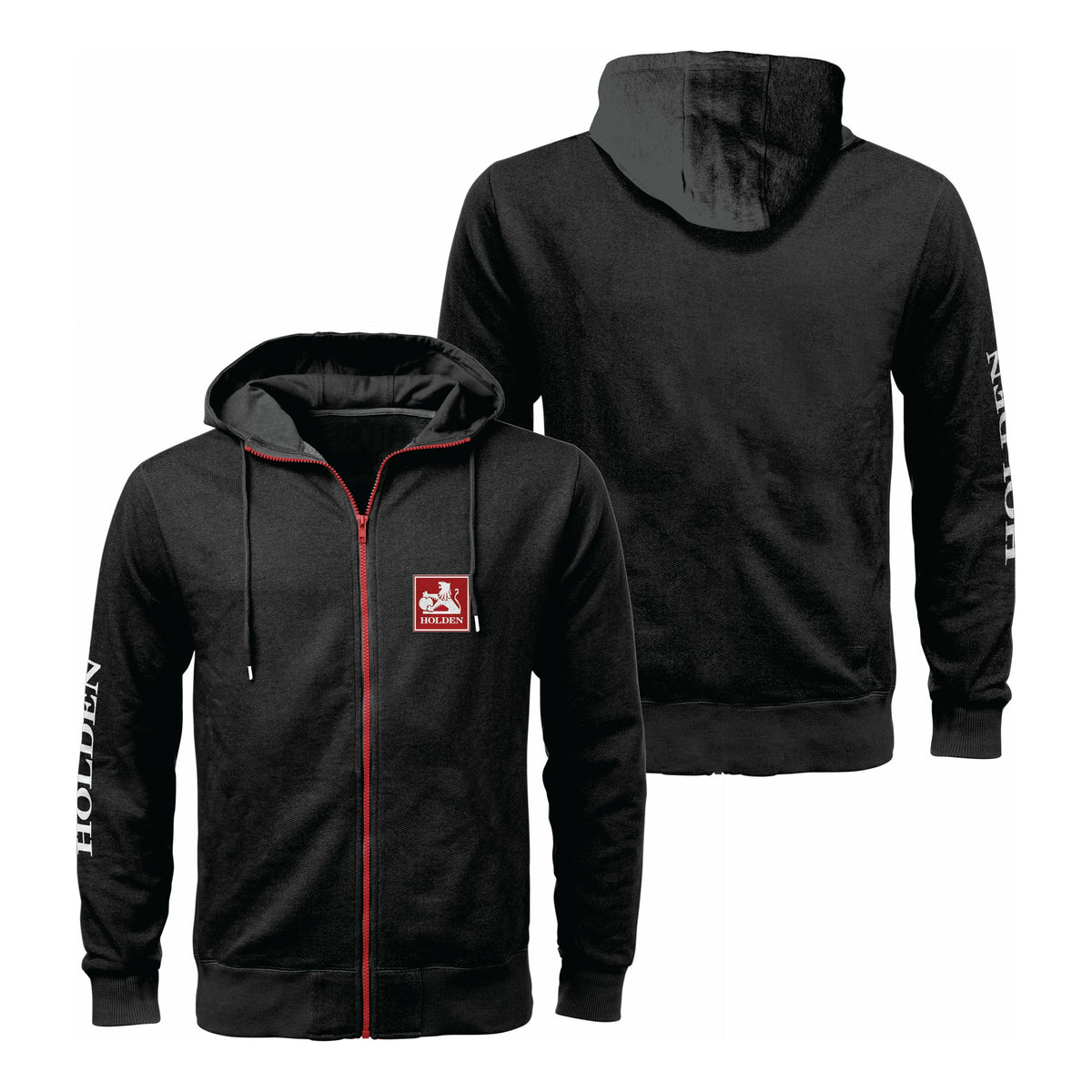 Holden Logo Zip Hoodie Black The Big Outlet Store
