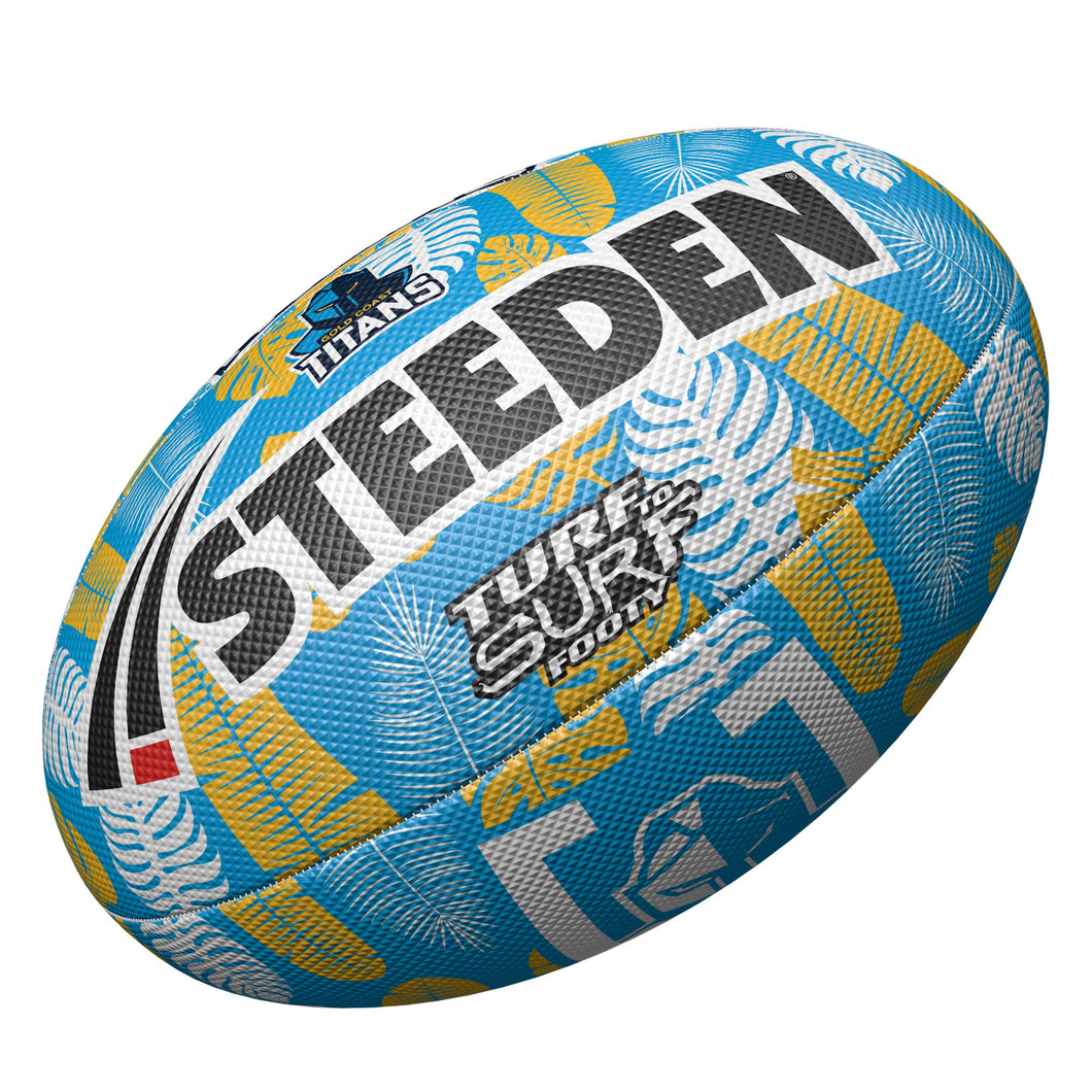 TITANS TURF TO SURF FOOTBALL SIZE 3 NRL