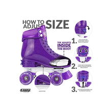 Load image into Gallery viewer, CRAZY SKATES GLITTER POP SIZE ADJUSTABLE ROLLERSKATES The Big Outlet Store