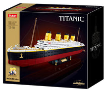 Load image into Gallery viewer, SLUBAN B1122 MB TITANIC BIG SCALE 1:350 - 2401 PCS AGES 12+ C3 SLUBAN