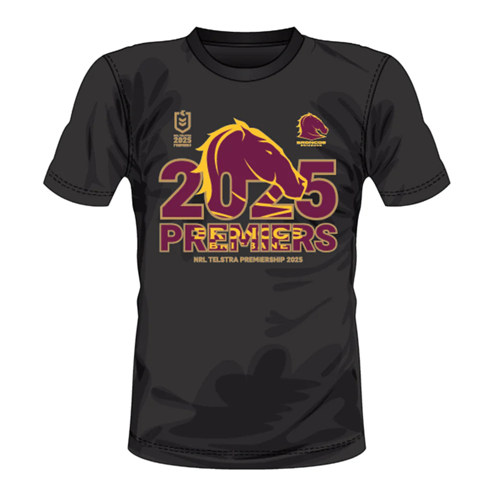 BRISBANE BRONCOS 2025 PREMIERSHIP TEE NRL