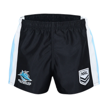 Load image into Gallery viewer, SHARKS SUPPORTER SHORTS NRL