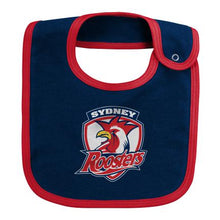 Load image into Gallery viewer, ROOSTERS 3PC CREEPER, BIB &amp; BOOTIE SET NRL