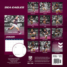 Load image into Gallery viewer, MANLY SEA EAGLES  2024 CALENDAR NRL
