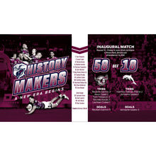 Load image into Gallery viewer, PRE ORDER NOW MANLY SEA EAGLES v DOLPHINS HISTORY MAKERS NRL