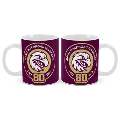 MANLY SEA EAGLES 80 YEAR COMMEMORATIVE MUG NRL