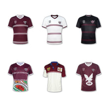 Load image into Gallery viewer, MANLY SEA EAGLES EVOLUTION JERSEY PIN SET The Big Outlet Store
