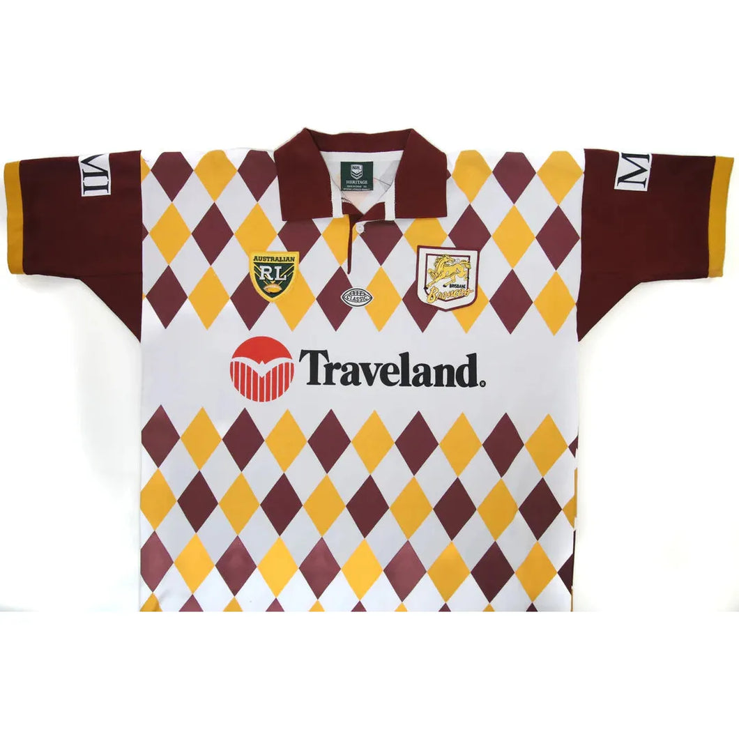 NRL RETRO BRONCOS JERSEY 1995 NRL