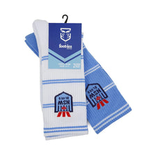 Load image into Gallery viewer, BLUES ALL OVER STRIPE SNEAKER SOCK 2 PACK Seven7