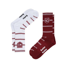 Load image into Gallery viewer, MAROONS ALL OVER STRIPE SNEAKER SOCK 2 PACK Seven7