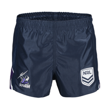 Load image into Gallery viewer, STORM YOUTH SUPPORTER SHORTS NRL