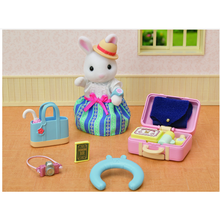 Load image into Gallery viewer, SYLVANIAN FAMILIES WEEKEND TRAVEL SET SNOW RABBIT MOTHER SYLVANIAN FAMILIES