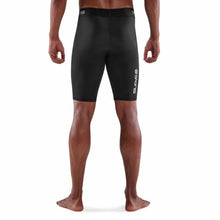 Load image into Gallery viewer, SKINS MENS SERIES 1 HALF TIGHTS BLACK SKINS