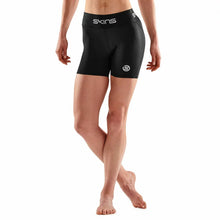 Load image into Gallery viewer, SKINS SERIES 1 WOMENS BLACK SHORTS SKINS