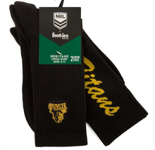 Load image into Gallery viewer, FOOTIES GOLD COAST TITANS SOCKS - 2 PACK The Big Outlet Store