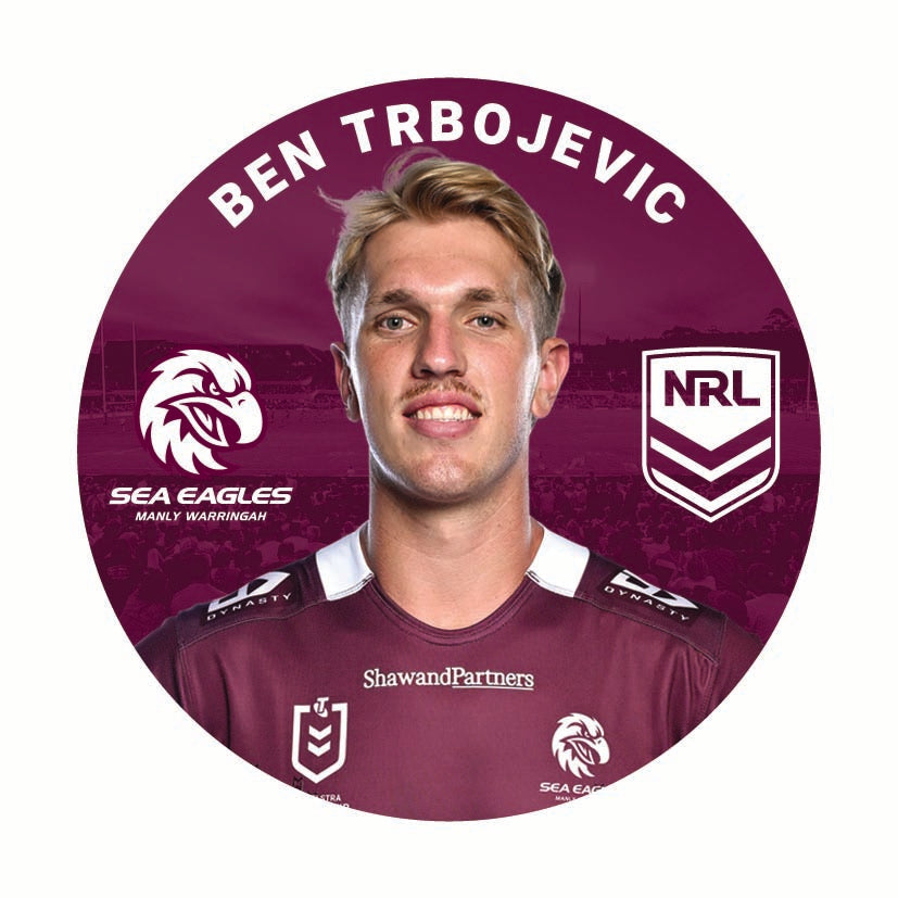 BEN TRBOJEVIC PLAYERS BADGE NRL