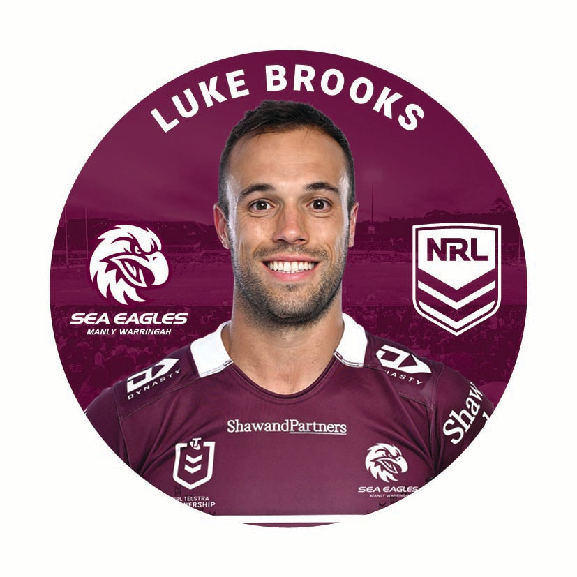 LUKE BROOKS PLAYERS BADGE NRL