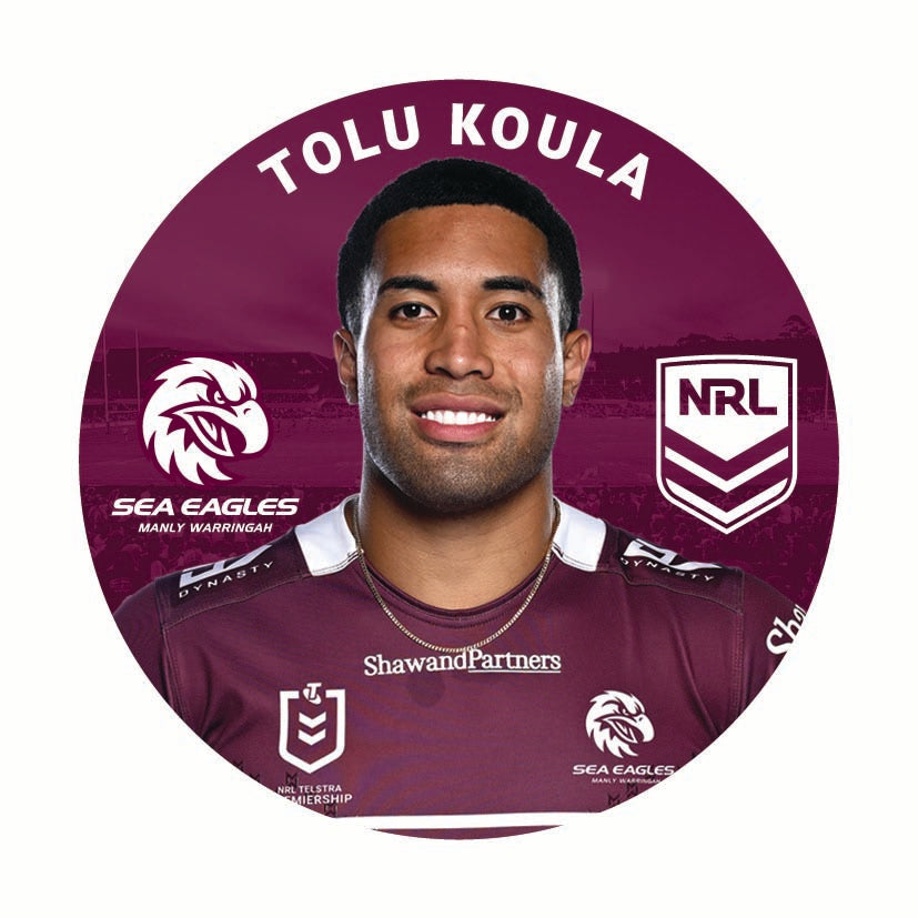 TOLU KOULA PLAYERS BADGE NRL
