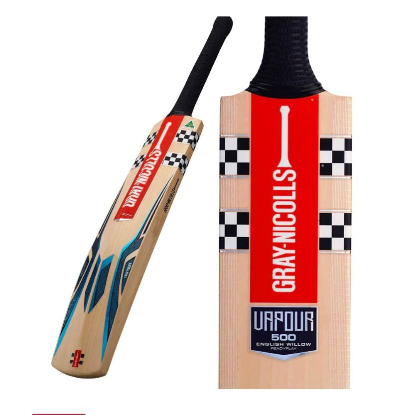 GRAY NICOLLS VAPOUR 500 READY PLAY BAT ENGLISH WILLOW GRAY NICOLLS