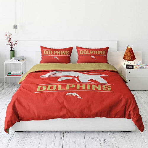 DOLPHINS QUEEN QUILT COVER SET The Big Outlet Store