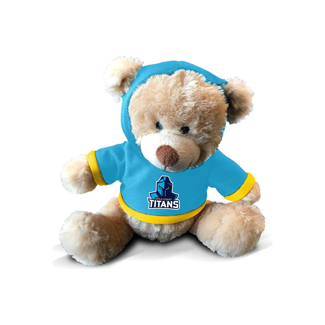 TITANS TEDDY WITH HOODIE NRL