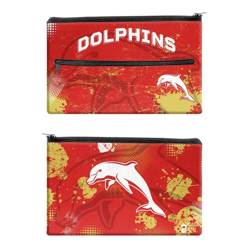 DOLPHINS PENCIL CASE NRL