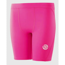 Load image into Gallery viewer, SKINS YOUTH HALF TIGHTS PINK SKINS
