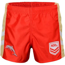 Load image into Gallery viewer, DOLPHINS SUPPORTER SHORTS YOUTHS NRL