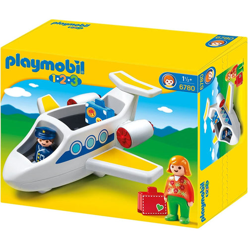 PLAYMOBIL 123 PLANE WITH PASSENGER The Big Outlet Store