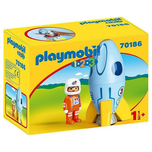 PLAYMOBIL ASTRONAUT WITH ROCKET The Big Outlet Store