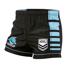 Load image into Gallery viewer, SHARKS SUPPORTER SHORTS NRL
