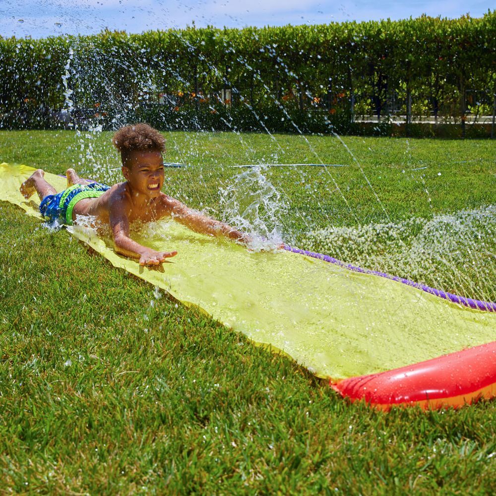 Inflatable Water Slide With Boards, Sprinkler Toy For