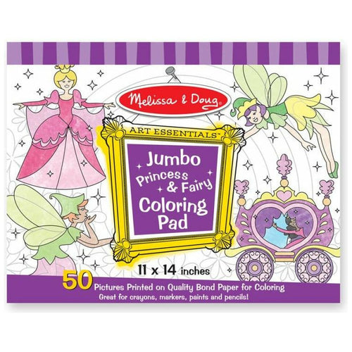 MANDD JUMBO COLOURING PAD PRINCESSES AND FAIRIES MANDD