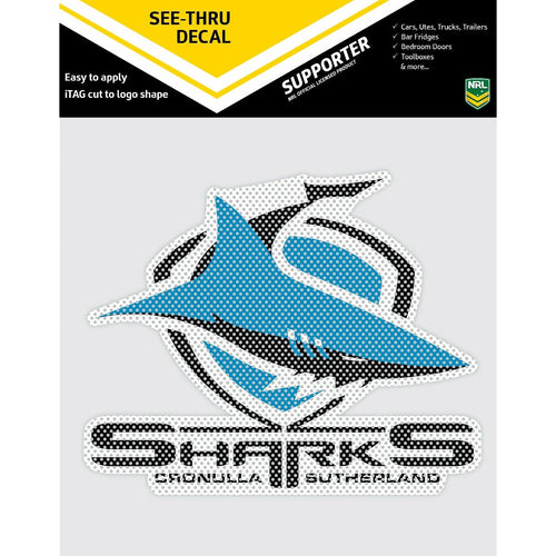 SHARKS SEE THRU LOGO NRL