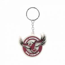 MANLY SEA EAGLES RUBBER KEY RING NRL
