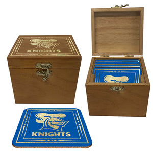 NEWCASTLE KNIGHTS COASTERS IN A BOX NRL