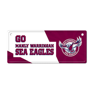 MANLY SEA EAGLES LICENCE PLATE SIGN The Big Outlet Store