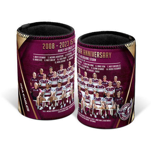 MANLY SEA EAGLES 2008 - 15 Year GRAND FINAL COMMEMORATIVE Can Cooler NRL