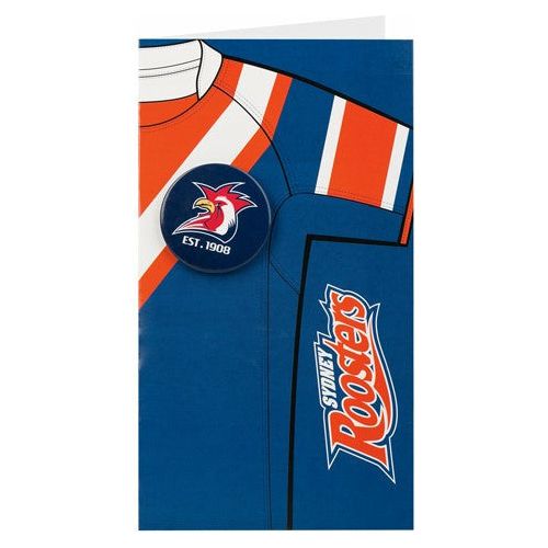 ROOSTERS BADGE CARD NRL