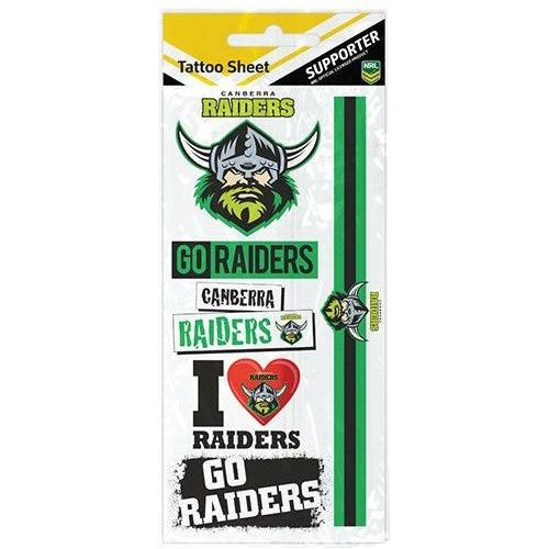 RAIDERS TATTOO SHEET The Big Outlet Store