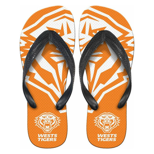 WESTS TIGERS THONGS NRL
