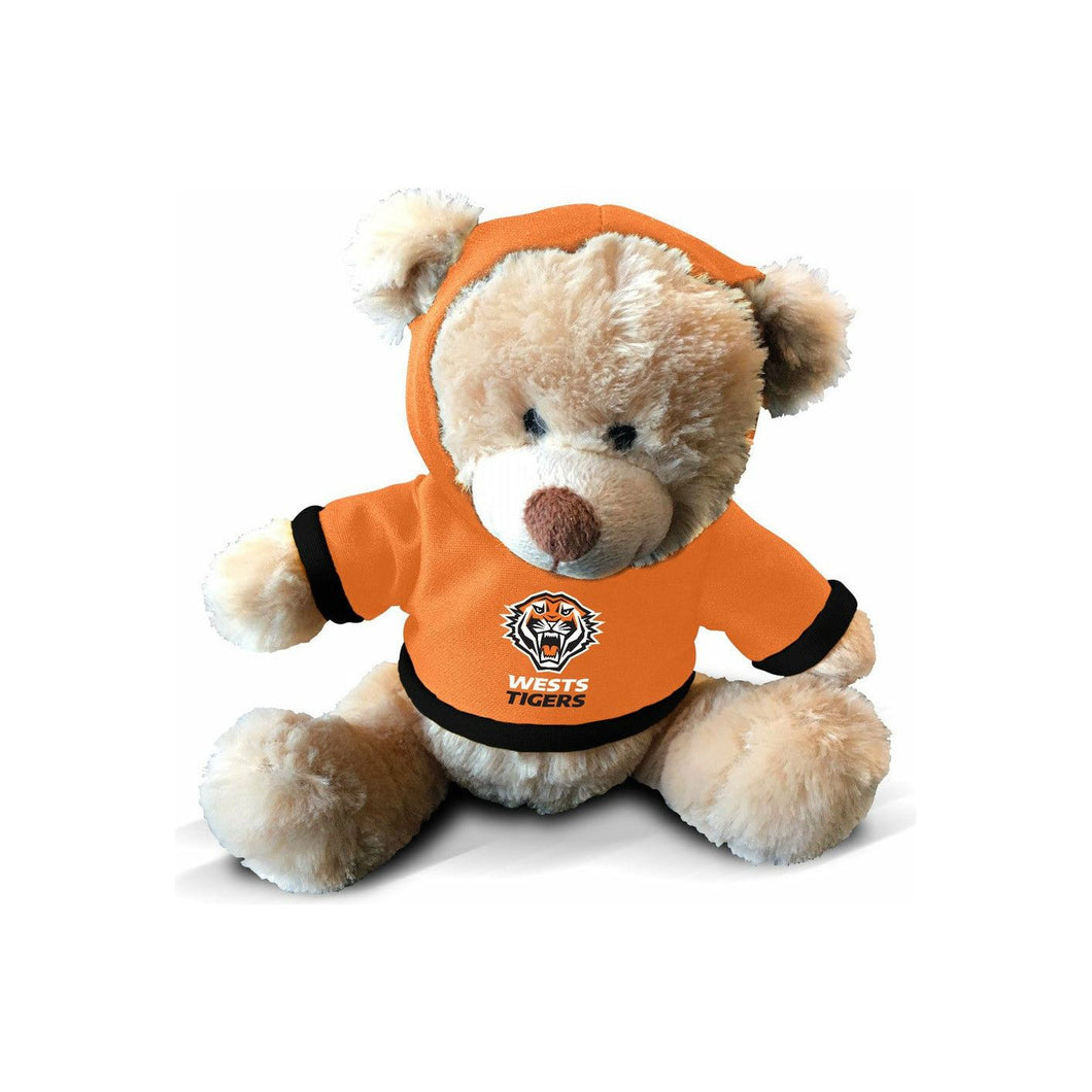 WESTS TIGERS TEDDY WITH HOODY NRL