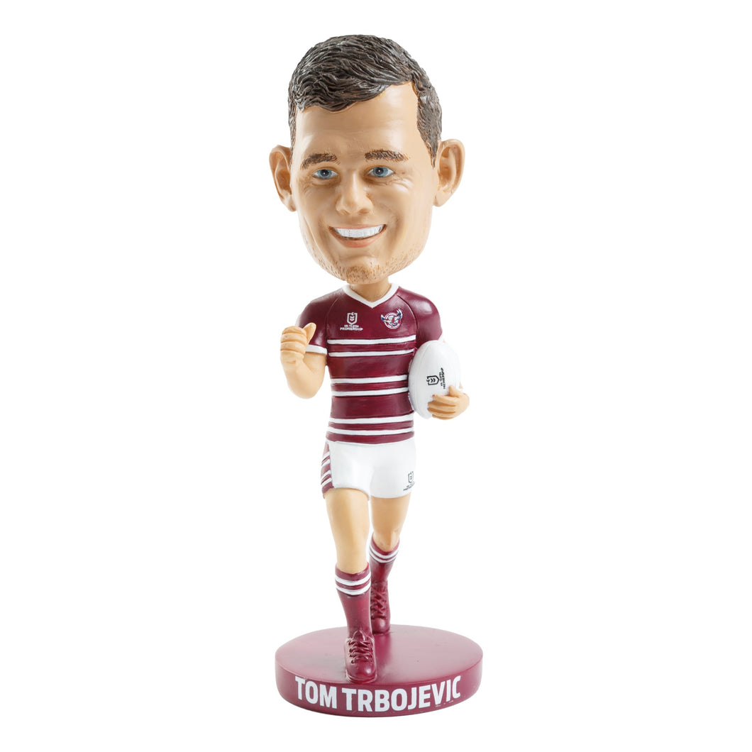 MANLY SEA EAGLES TOM TRBOJEVIC COLLECTABLE BOBBLEHEAD NRL