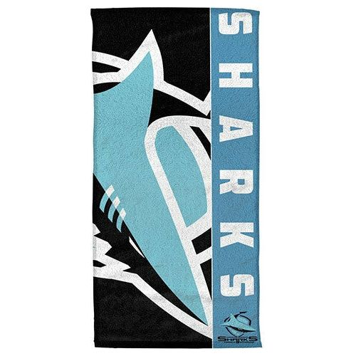 SHARKS BEACH TOWEL NRL
