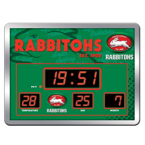 RABBITOHS LED SCOREBOARD CLOCK NRL