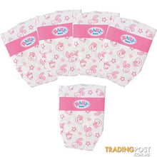 Load image into Gallery viewer, BABY BORN NAPPIES 5 PACK BABY BORN